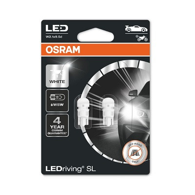 LED Izzó W5W | 2 db fehér | OSRAM