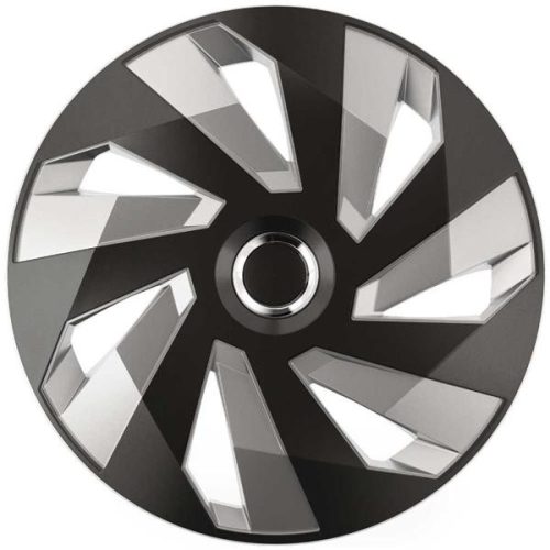 Dísztárcsa 14" Vector RC Black Silver | 4 darabos szett