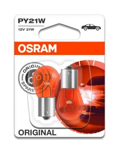 Izzó 12V 21W PY21W | 2 db | OSRAM