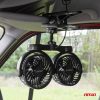 Ventilátor 24V szivargyújtós 2x10 cm (4") átmérőjű állítható rotorral, praktikus csipesszel | AMIO