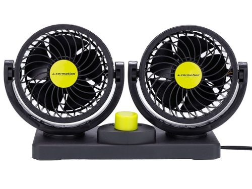 Ventilátor 12V 2x10 cm átmérőjű állítható rotor | Carmotion