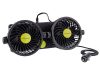 Ventilátor 12V 2x10 cm átmérőjű állítható rotor | Carmotion