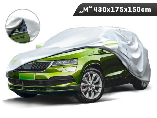 Autóponyva SUV M 480x175x120 cm, 3 rétegű, fényvisszaverő elemekkel | Carmotion