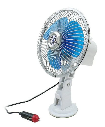 Ventilátor 12V szivargyújtós fém hálós, tapadókoronggal 15cm (6") | CarCommerce