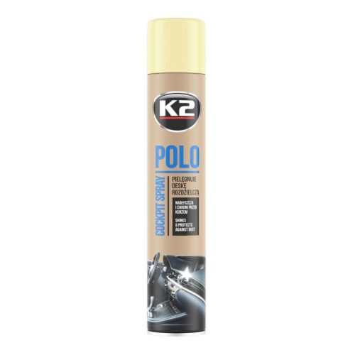 K2 | POLO COCKPIT műszerfalápoló | vanilla illat | fényes hatás | 750 ml 