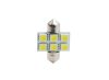 LED Izzó C5W 31 mm 6-SMD 5050 | 2 db fehér | M-TECH