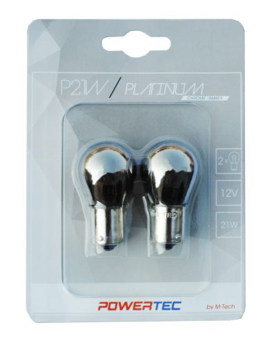 Izzó 12V P21W BA15S CHROME | 2db | M-TECH