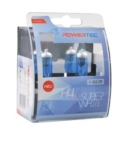 Izzó H4 12V/55W - Powertec SuperWhite | M-TECH