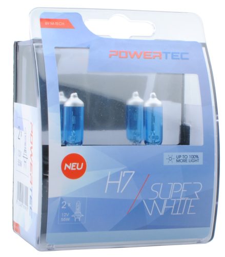 Izzó H7 12V 55W - Powertec SuperWhite | M-TECH