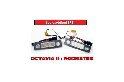 LED rendszámvilágítás Skoda Octavia II, Roomster